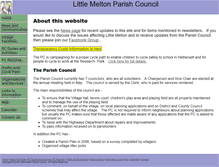 Tablet Screenshot of little-melton.org.uk